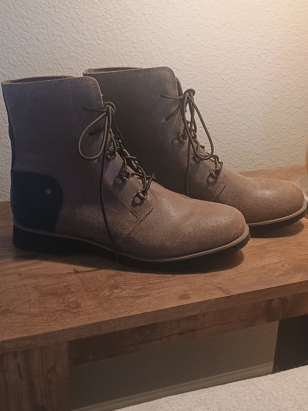 The North Face Women's Lace-Up Ankle Boots in Taupe